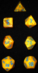 Vortex Yellow w/blue 7-die set